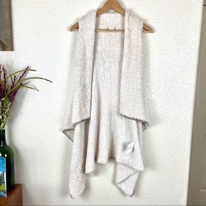 Altar'd State Fuzzy Waterfall Vest Cardigan
